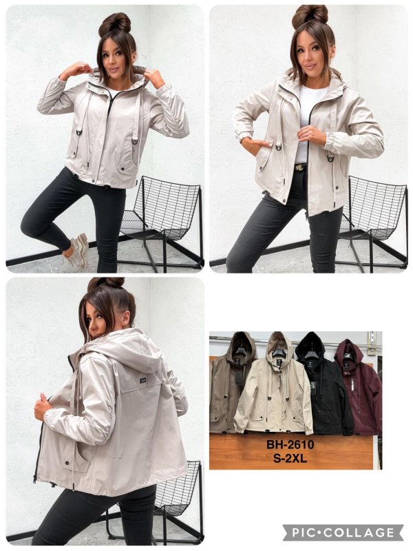 Kurtki damskie cienki Roz S-2XL, 1 Kolor Paczka 5 szt